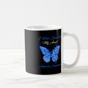 Caneca De Café Borboleta Eu Visto Azul Para Minha Tia Alopecia Aw