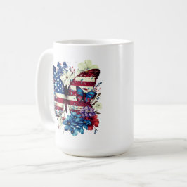 Caneca De Café Borboleta, Flores, Dia da Independência