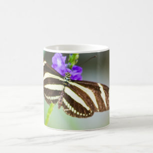 Caneca De Café Borboleta listrada da zebra