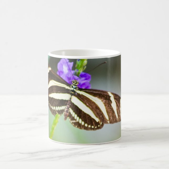 Caneca De Café Borboleta listrada da zebra (Centro)