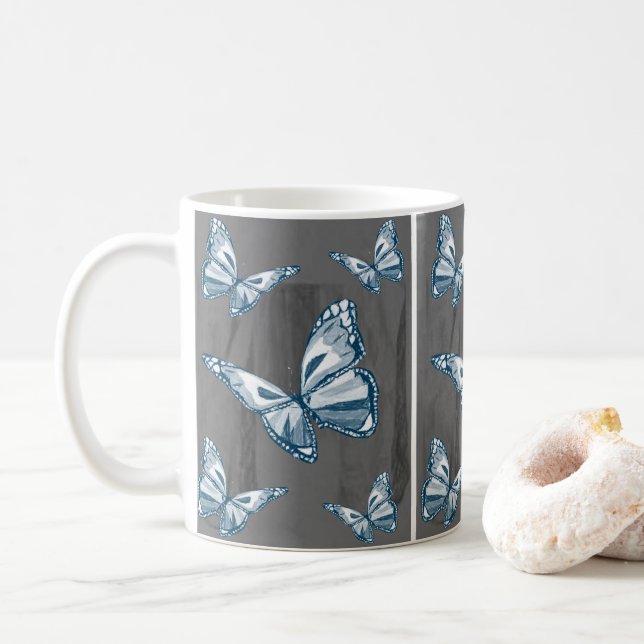 Caneca De Café Borboleta Mug (Com Donut)