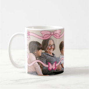 Caneca De Café Borboleta Rosa Melhor Avó E Netos