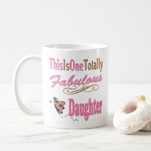 Caneca De Café Borboleta Rosa Totalmente Fabulosa Filha