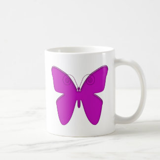 Caneca De Café Borboleta roxa