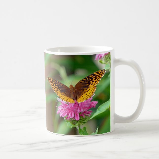 Caneca De Café Borboleta Silvery Checkerspot (Direita)