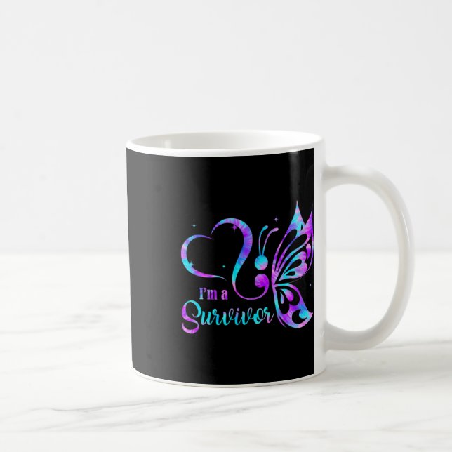 Caneca De Café Borboleta, sou um assistente de prevenção de suicí (Direita)