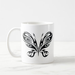 Caneca De Café Borboleta tribal