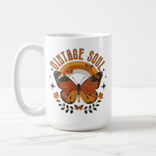 Caneca De Café Borboleta Vintage Soul