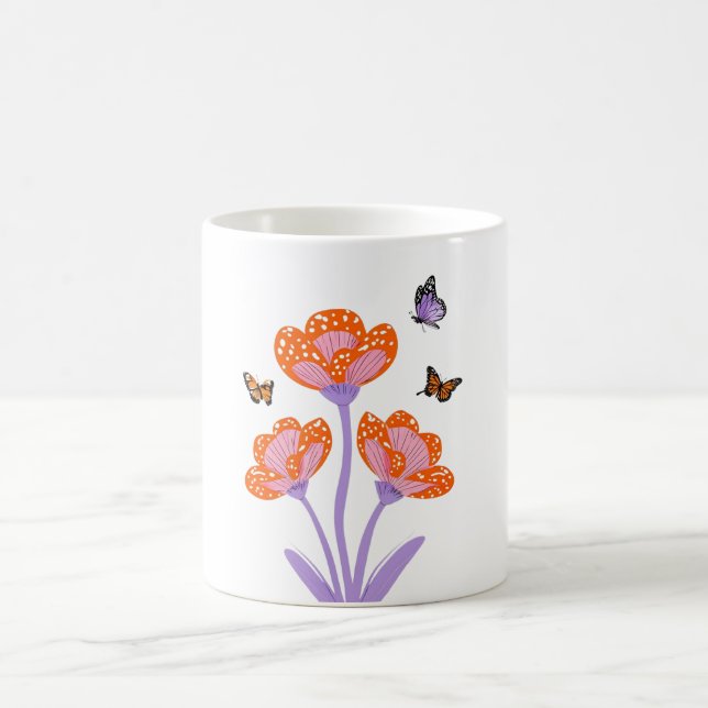 Caneca De Café Borboletas (Centro)