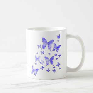Caneca De Café Borboletas azuis