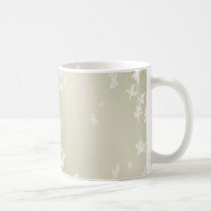 Caneca De Café Borboletas brancas