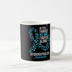 Caneca De Café Borboletas do Mês de Consciência Fita Azul Claro