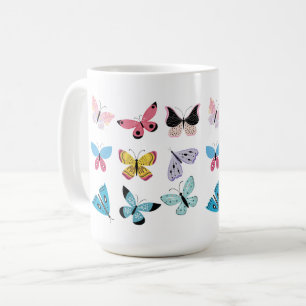 Caneca De Café Borboletas do Springtime