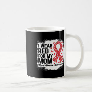 Caneca De Café Borboletas Eu Visto Vermelho Para Minha Mãe Doença