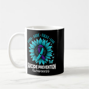 Caneca De Café Borboletas Girassol Conscientização sobre Prevençã