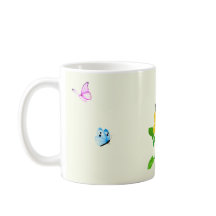 Borboletas na Pale Yellow Mug