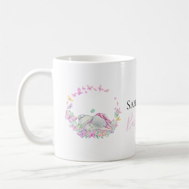 Caneca De Café borboletas rosa-elefantes Coffee Mug (Esquerda)