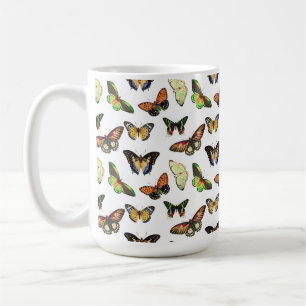 Caneca De Café Borboletas Vintage