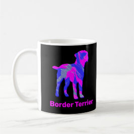 Caneca De Café Borda Cachorro quente rosa e azul