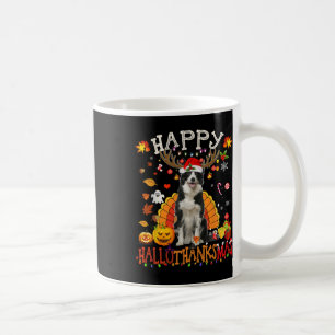 Caneca De Café Borda Collie Halloween Cachorro Feliz