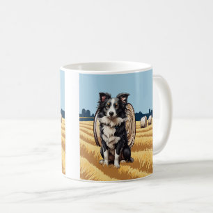 Caneca De Café Borda Collie na Fazenda