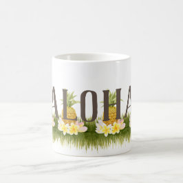 Caneca De Café Borda do Abacaxi Aloha
