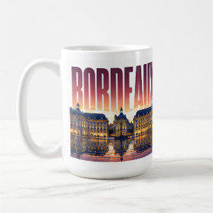 Caneca De Café Bordeaux França Viagem Frente de Rio Histórico Ele