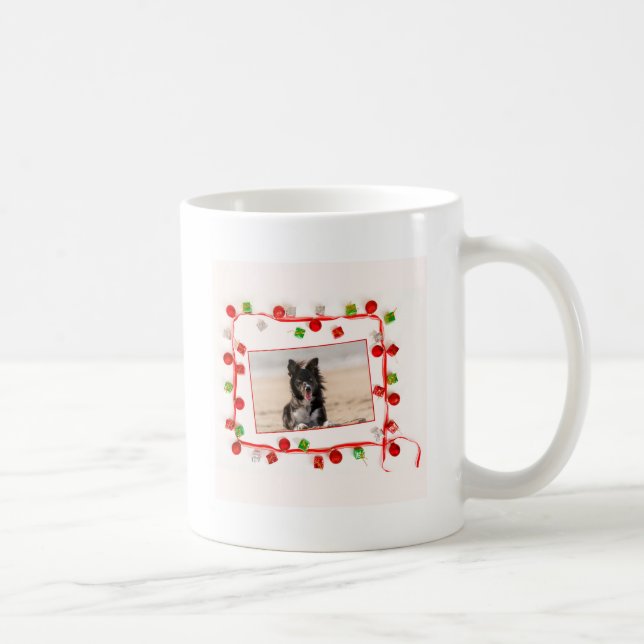 Caneca De Café Border Collie Christmas (Direita)