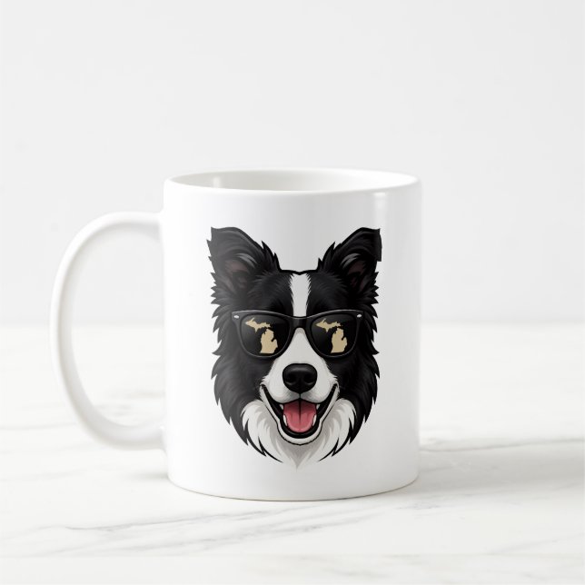 Caneca De Café Border Collie de Michigan (Esquerda)