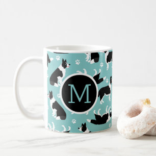 Caneca De Café Border Collie Monograma