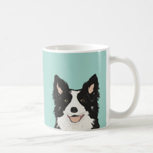 Caneca De Café Border Collie Mug - presente de cachorro bonito pa