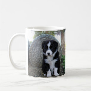 Caneca De Café Border Collie Puppy Fazenda Life,