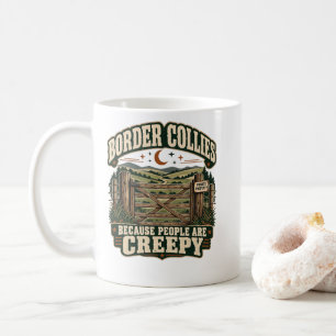 Caneca De Café Border Collies Porque as Pessoas São Esquisitas Am