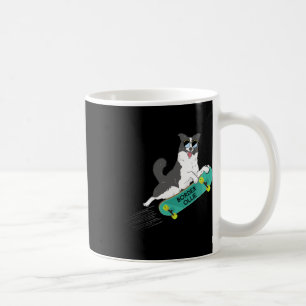 Caneca De Café Border Ollie Piadas Engraçadas Pun Jokes Cão Skate