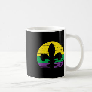 Caneca De Café Boredkoalas Retro Jester Hat Silhouette Mardi Gras