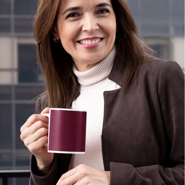 Caneca De Café Borgonha Escura (Criador carregado)