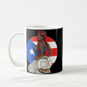 Caneca De Café Boricua Morena Porto Rico Bandeira