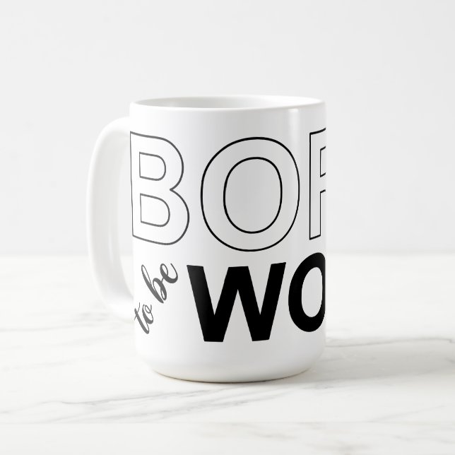 Caneca De Café Born To Be Woke (Frente Esquerda)