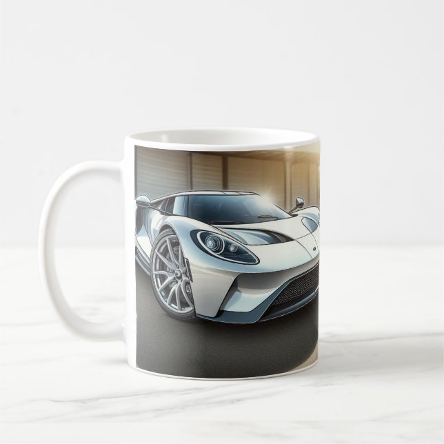 Caneca de café Born to Ride  /Presente para motoci (Esquerda)