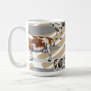 Caneca De Café Borracha Preta Monarca Vaca