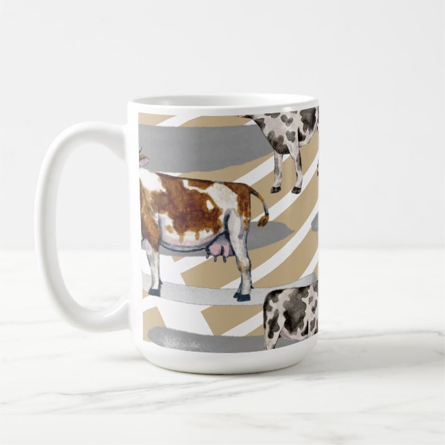 Caneca De Café Borracha Preta Monarca Vaca (Esquerda)