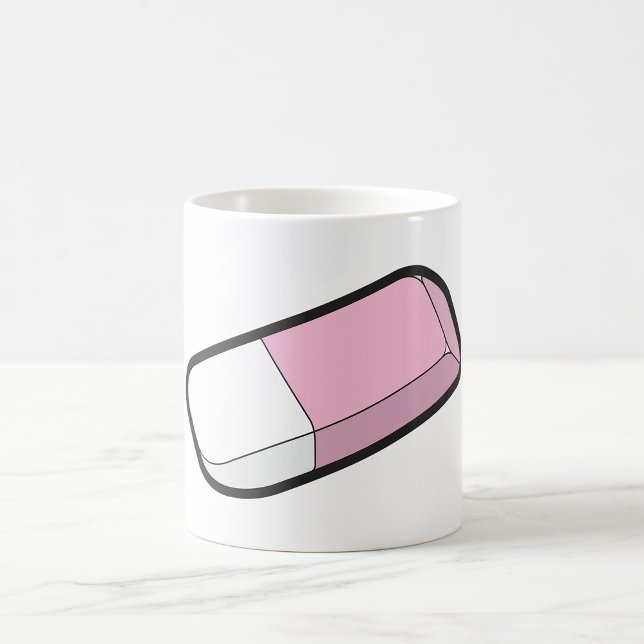Caneca De Café Borracha Rosa E Branca (Criador carregado)