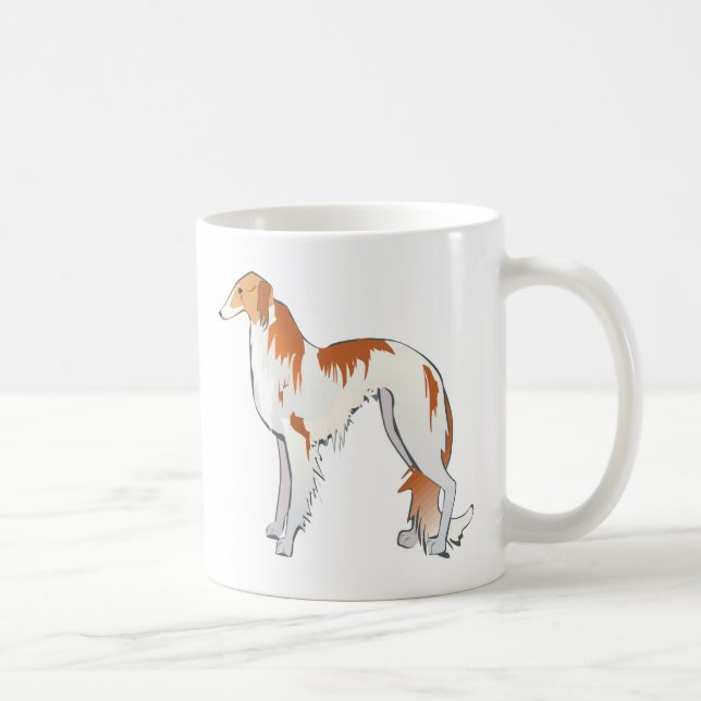 Caneca De Café Borzoi (Direita)