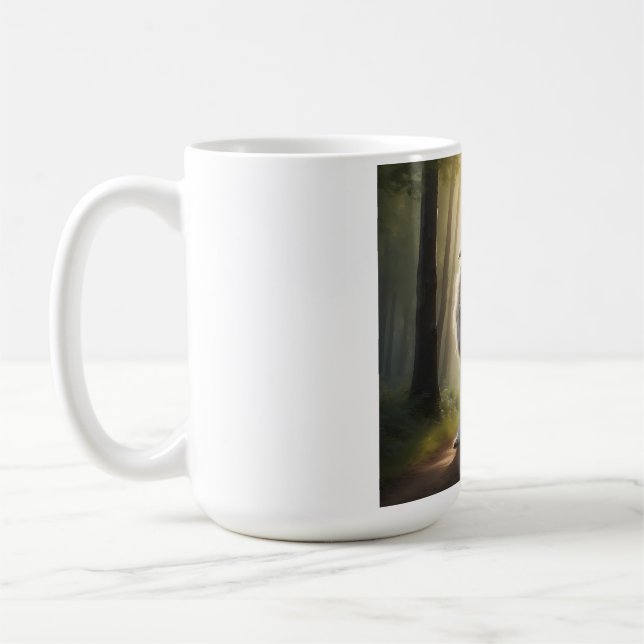 Caneca De Café Borzoi Elegant Breed Coffee Mug (Esquerda)