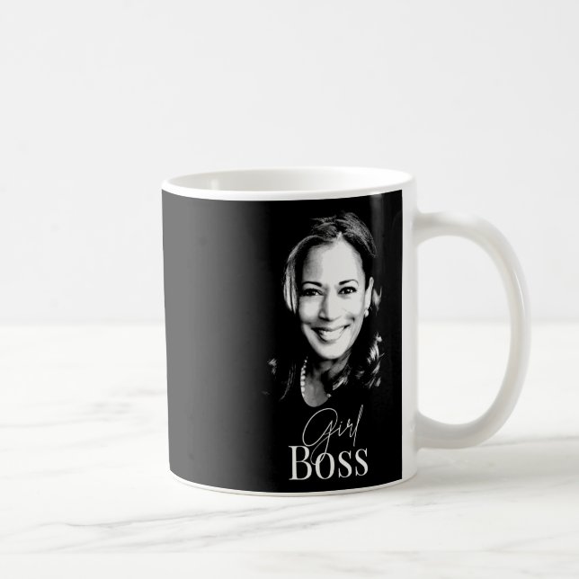 Caneca De Café Boss Kamala Harris Para Democratas Liberais 1 (Direita)
