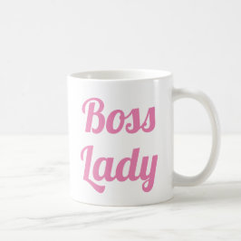 Caneca De Café Boss Lady | Slogan Mug | datilografia manuscrita