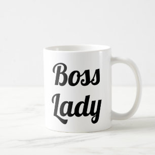 Caneca De Café Boss Lady   Slogan Mug   datilografia manuscrita