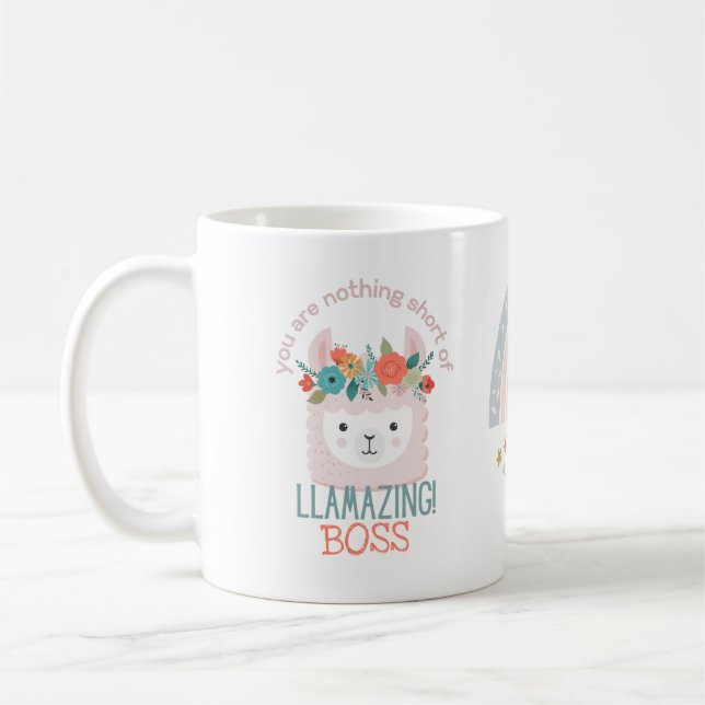 Caneca De Café BOSS MANAGER COACH TRAINER COWORKER CLOG Personali (Esquerda)