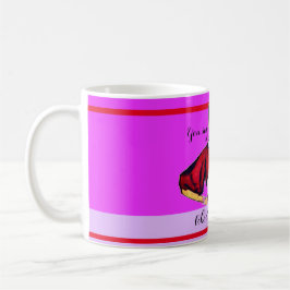 Caneca De Café Bossy Gal Retro Magenta