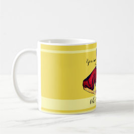 Caneca De Café Bossy Gal Retro Yellow